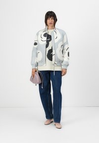 Marimekko BLOSSA TUMMA - Bomber stiliaus striukė - grey/off white/dark grey