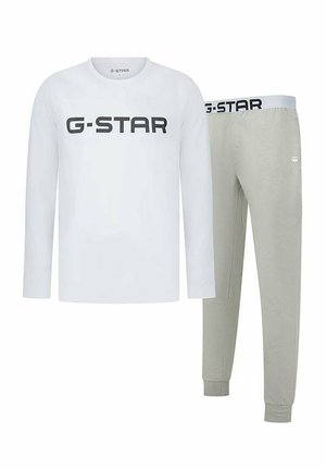 SRUNDHALS, LOGO SET - Pyjama - weiß grau