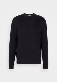 LS STRUCTURE CREW NECK NOOS - Strickpullover - black