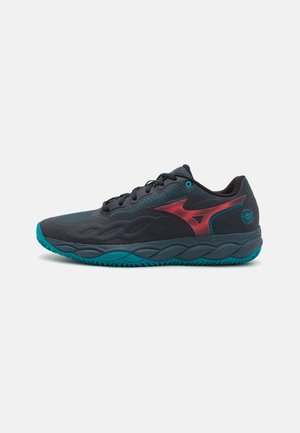 WAVE ENFORCE COURT - Padel shoes - salute/hibiscus/enamel blue