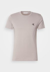 ESSENTIAL SLIM TEE - Βασικό μπλουζάκι - elephant skin