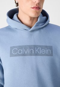 Calvin Klein BOX STRIPED LOGO HOODIE - Kapucni - troposhere
