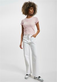 Karl Kani SMALL SIGNATURE TIGHT - Tricou basic - light rose