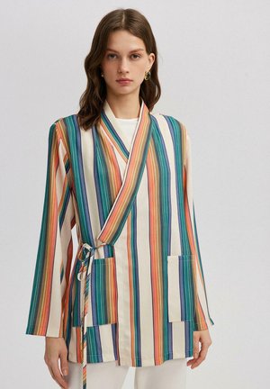 DOUBLE BREASTED KIMONO - Giacca da mezza stagione - beige