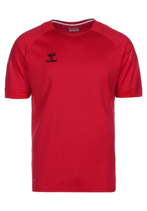 Hummel LEAD - Print T-shirt - true red