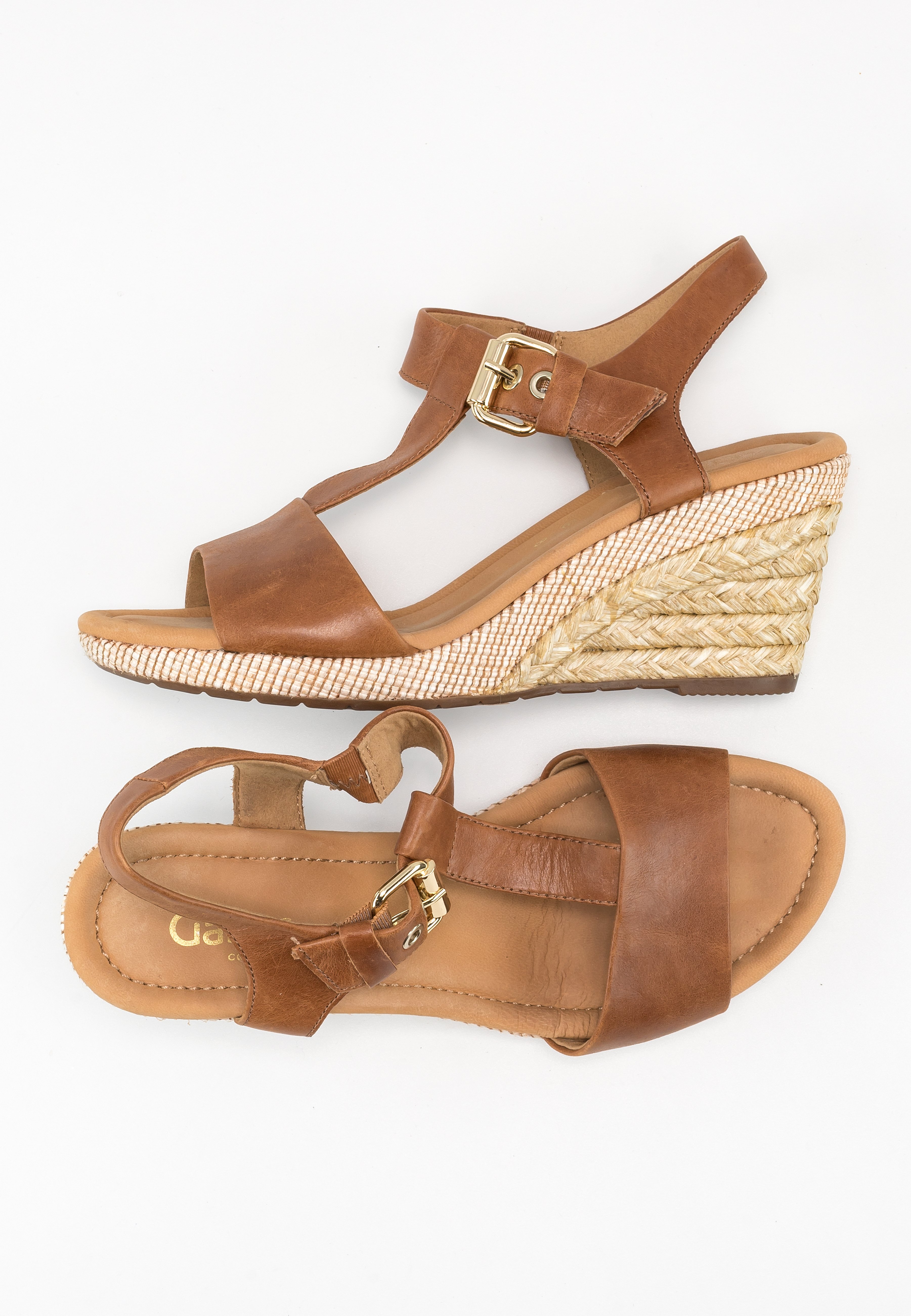 Gabor Sandalen met sleehak - brown/bruin - (Pre-owned) - Zalando.nl