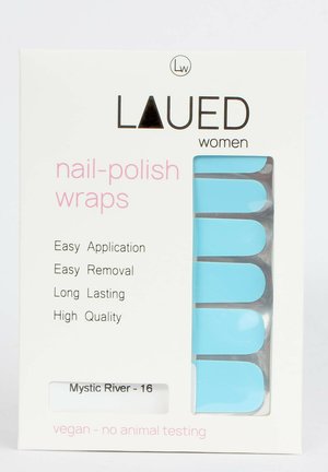 VARGU LAUED NAGELFOLIEN SOLID BLUE - Nail stickers - mystic river