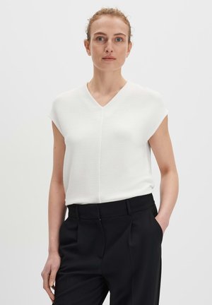 OTTOMAN STRUCTURE - Blouse - milk