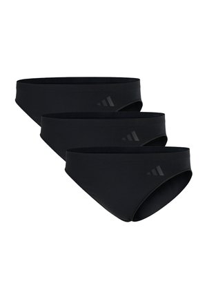 LOW RISE 3 PACK - Bikini bottoms - black