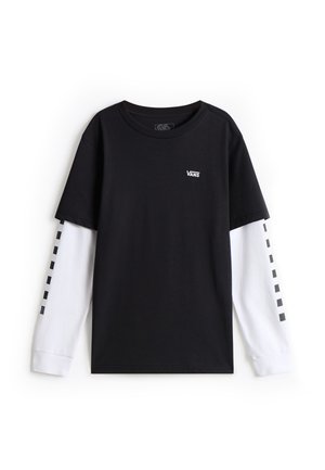 BY LONG CHECK TWOFER BOYS - Camiseta de manga larga - racing black white