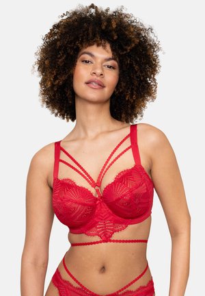SugarShape, LILOU - Underwired bra - lipstick