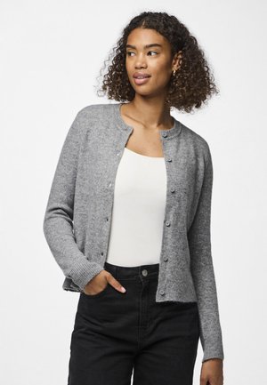 Pieces PCMALOU - Cardigan - medium grey melange