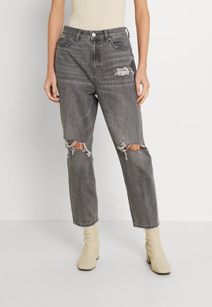American Eagle MOM JEANS - Calças de ganga de perna direita - smoked grey