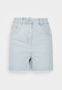 Vintage Supply RAW HEM - Calções de ganga - light wash