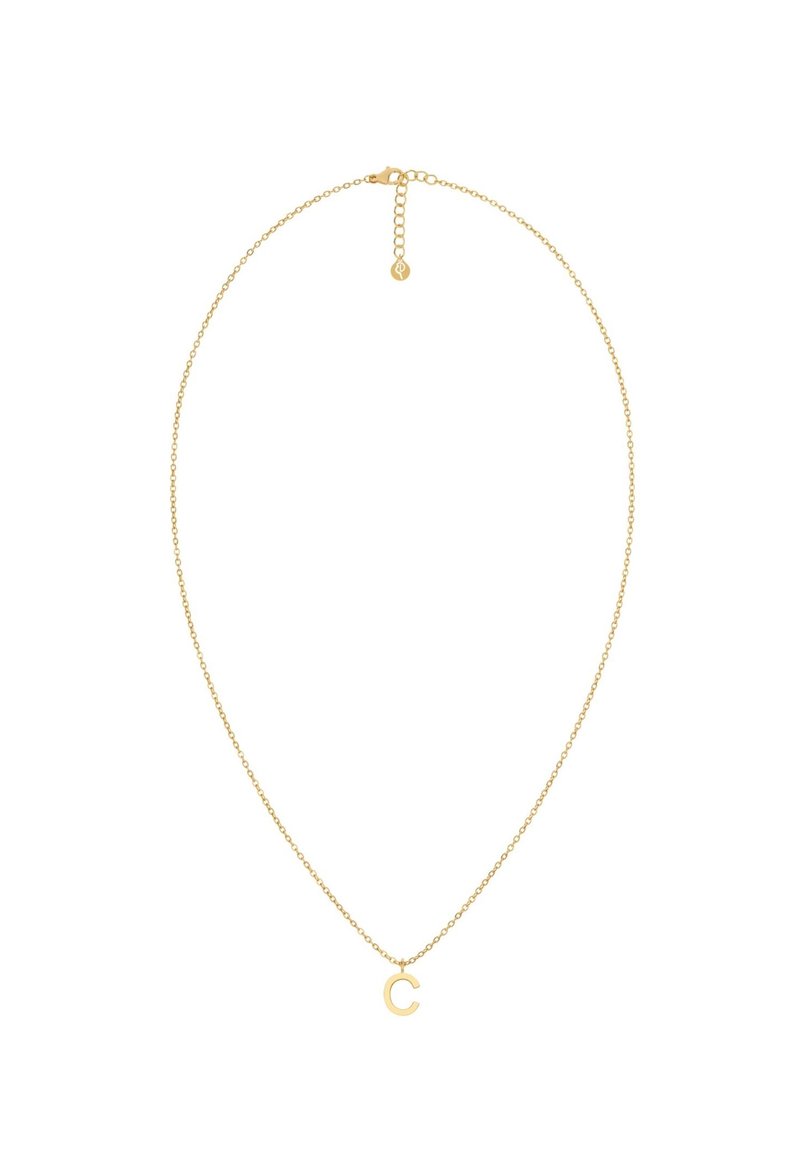 Kullatud kaelakee peene ahelaga. Tähistab väikest tähte "C" ripatsit. Reguleeritava ahelapikkusega ja kindla klambriga.