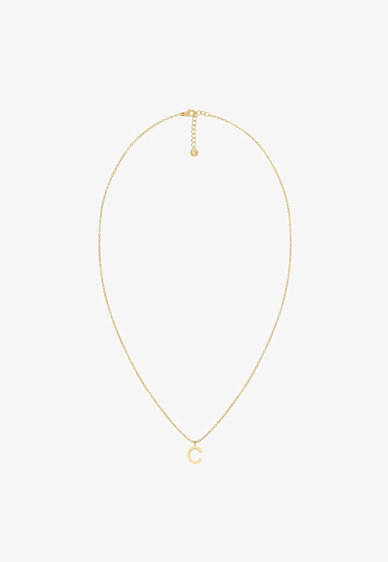 Kullatud kaelakee peene ahelaga. Tähistab väikest tähte "C" ripatsit. Reguleeritava ahelapikkusega ja kindla klambriga.