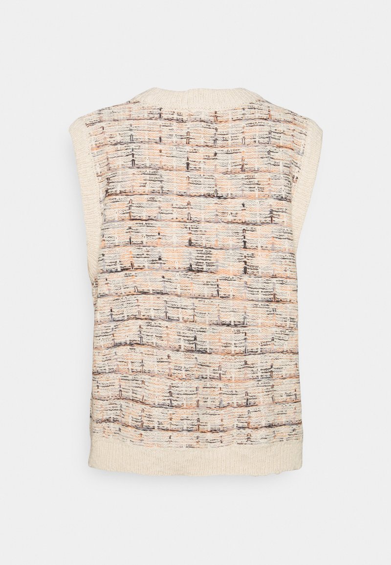 Damen Strickjacken | Object OBJEDELMIRAKNIT WAISTCOAT Strickpullover cloud dancer/multi melange/mehrfarbig - UO83524 Damen Strickjacken | Object OBJEDELMIRAKNIT WAISTCOAT Strickpullover cloud dancer/multi melange/mehrfarbig - UO83524
