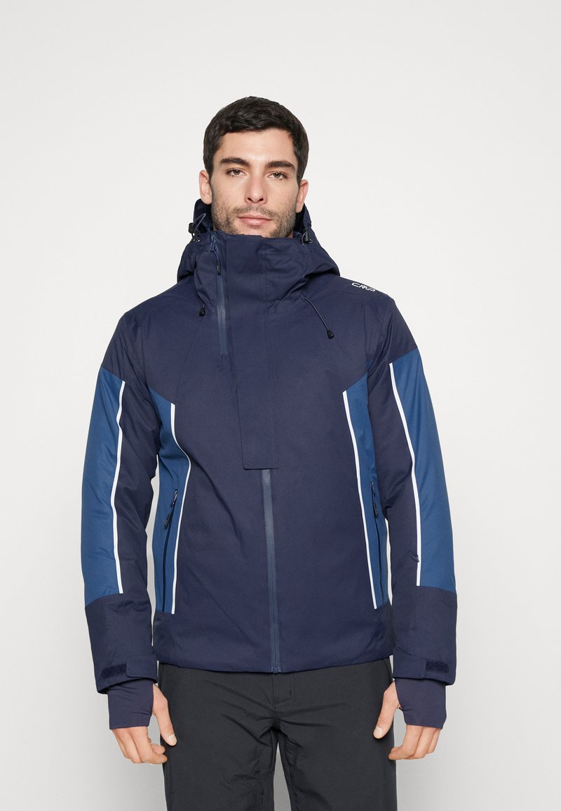 CMP MAN JACKET FIX HOOD Ski jacket black blue/dark blue Zalando.ie