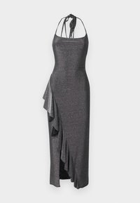 GRACE RUFFLE GLITTER MAXI - Koktailové šaty/večierkové šaty - silver