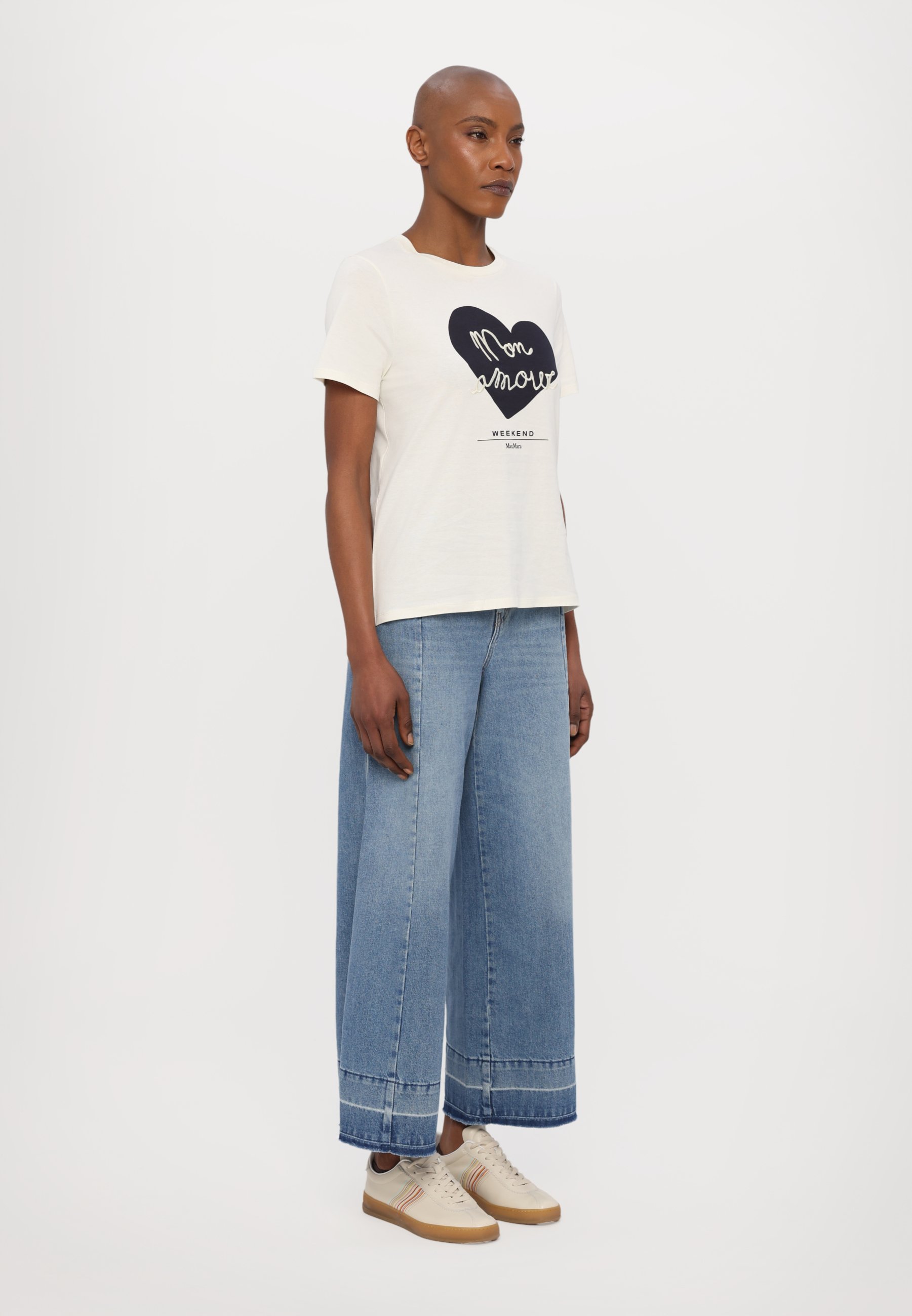 【関税込み】Weekend Max Mara ホワイト Vello Tシャツ WEEKEND MaxMara VELLO - T-shirt z nadrukiem/biały - Zalando.pl