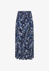 TIAH - Fustă maxi - navy blue toile