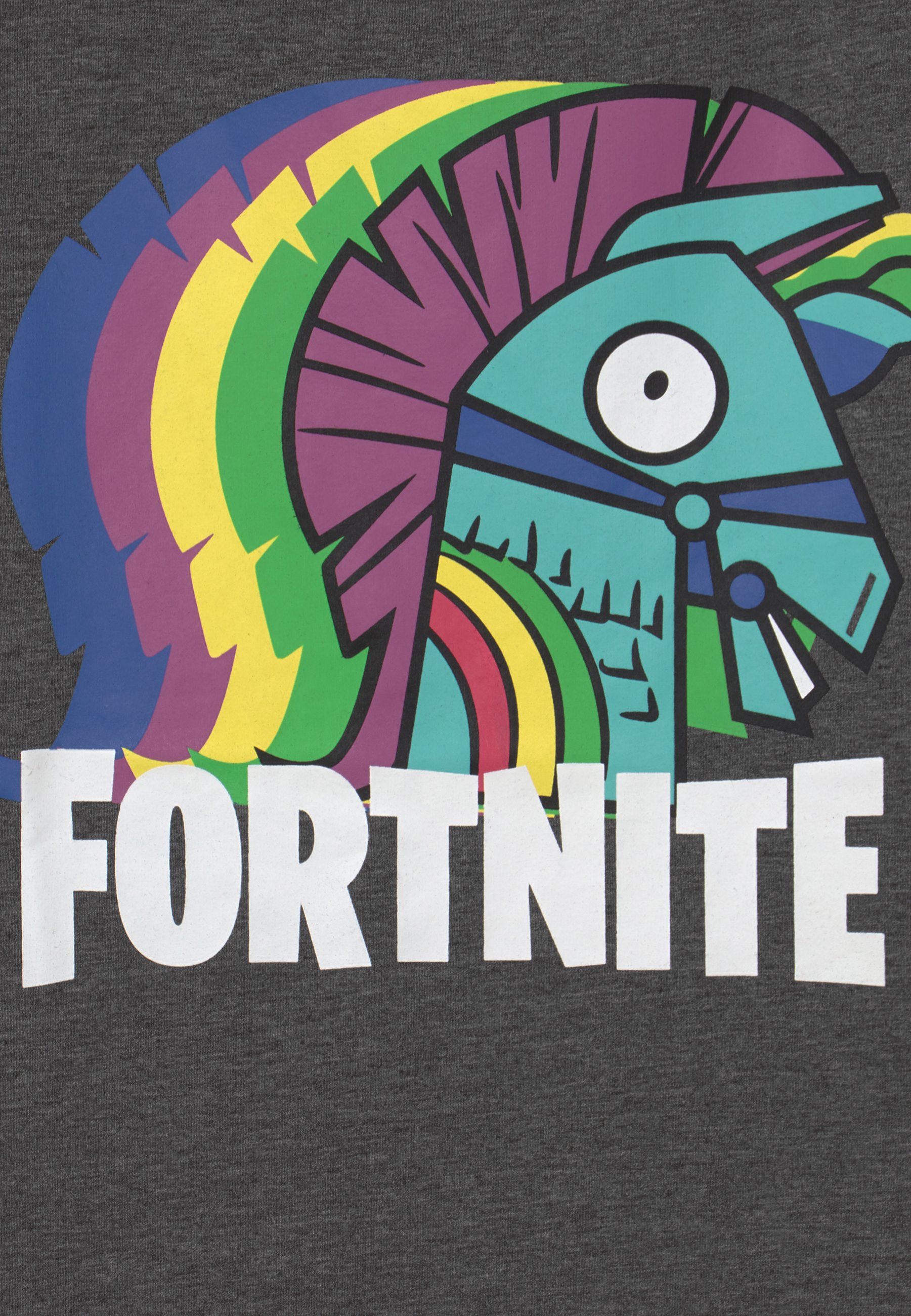 Name it NKMNAFI FORTNITE - T-shirt print - dark grey melange/grijs - Zalando .nl