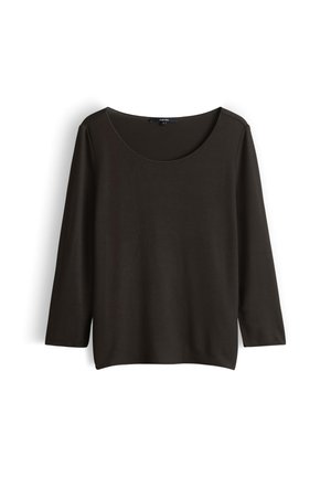 someday., SLIM FIT - T-shirt à manches longues - dark truffle