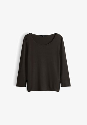 someday., SLIM FIT - T-shirt à manches longues - dark truffle