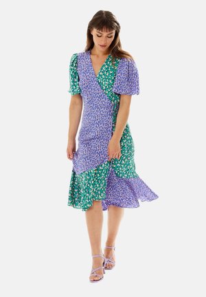 ABSTRACT MIDI WITH SHORT SLEEVES - Day dress - multi coloured