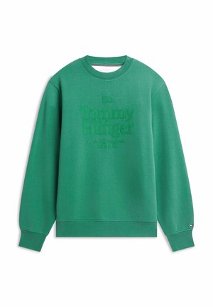 Tommy Hilfiger, TOMMY HILFIGER TONAL LOGO EMBROIDERY RELAXED SWEATSHIRT - Sweater - alaskan green