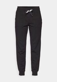 TWO TONE DRAWCORD CUFFED JOGGER - Tracksuit bottoms - black