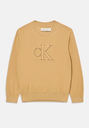 QUILTED MONOGRAM SWEATER UNISEX - Pullover - sandy beige