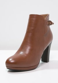 Anna Field Botins de salto alto - cognac