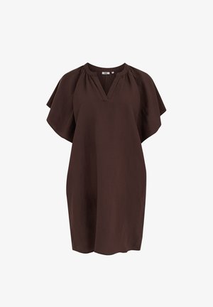 WE Fashion, CURVE - Jerseyjurk - dark brown