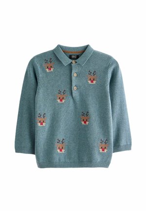 CHRISTMAS-REGULAR FIT - Top s dlhým rukávom - blue reindeer