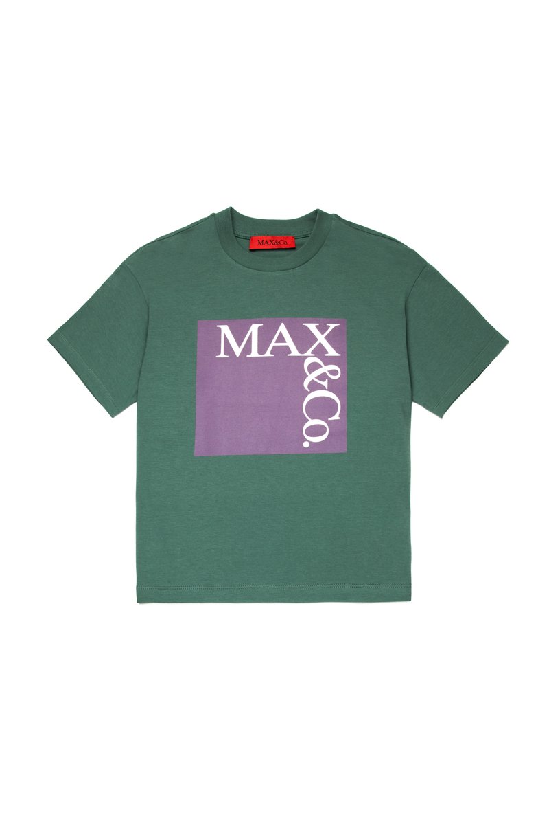 MAX&Co. Marškinėliai su spaudiniu - laurel wreath/mallow/natural