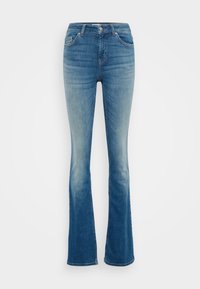 ONLBLUSH MID - Flared jeans - medium blue denim