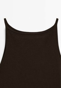 Massimo Dutti LONG STRAPPY HALTER NECK - Maxiklänning - brown