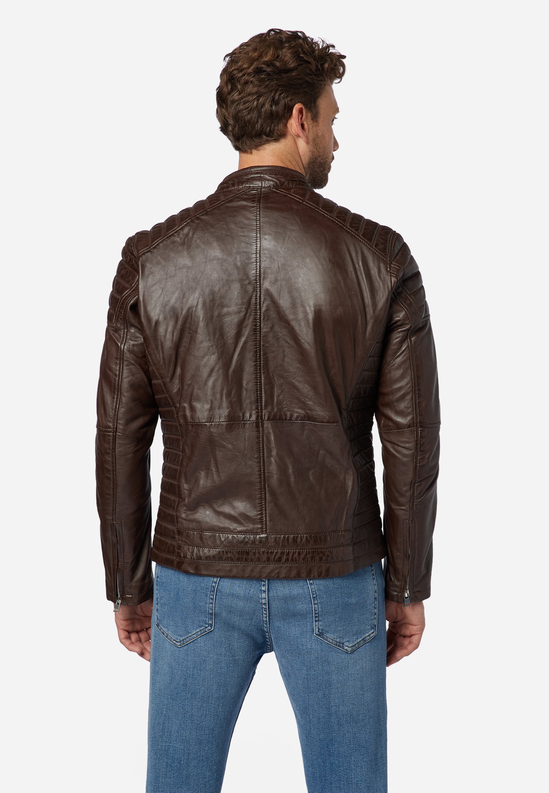 OHOTORO Leather Jacket ダークブラウン Goldtop '76 Cafe Racer CE AAA Approved Leather Motorcycle