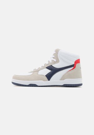 Diadora RAPTOR UNISEX - Sneakers alte - white/peacoat/high risk red