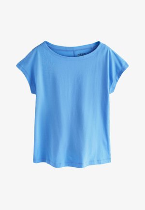 Next, REGULAR FIT - GROWN ON CAP SLEEVE T-SHIRT - Basic T-shirt - blue