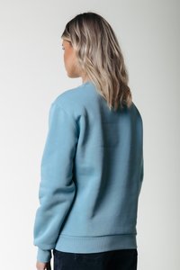 Colourful Rebel PUFF LOGO - Sudadera - mineral blue