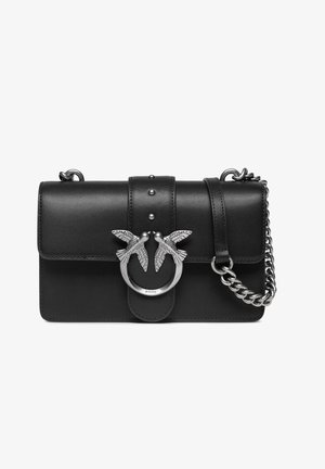Pinko, LOVE ONE MINI VITELLO SETA - Borsa a tracolla - black
