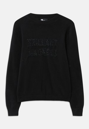 Strikkegenser - black