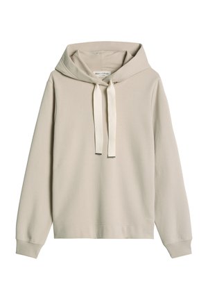 Marc O'Polo, MARC O'POLO DFC HOODIE RELAXED MIT GEPEACHTER OBERFLÄCHE   - Kapuzenpullover - natural