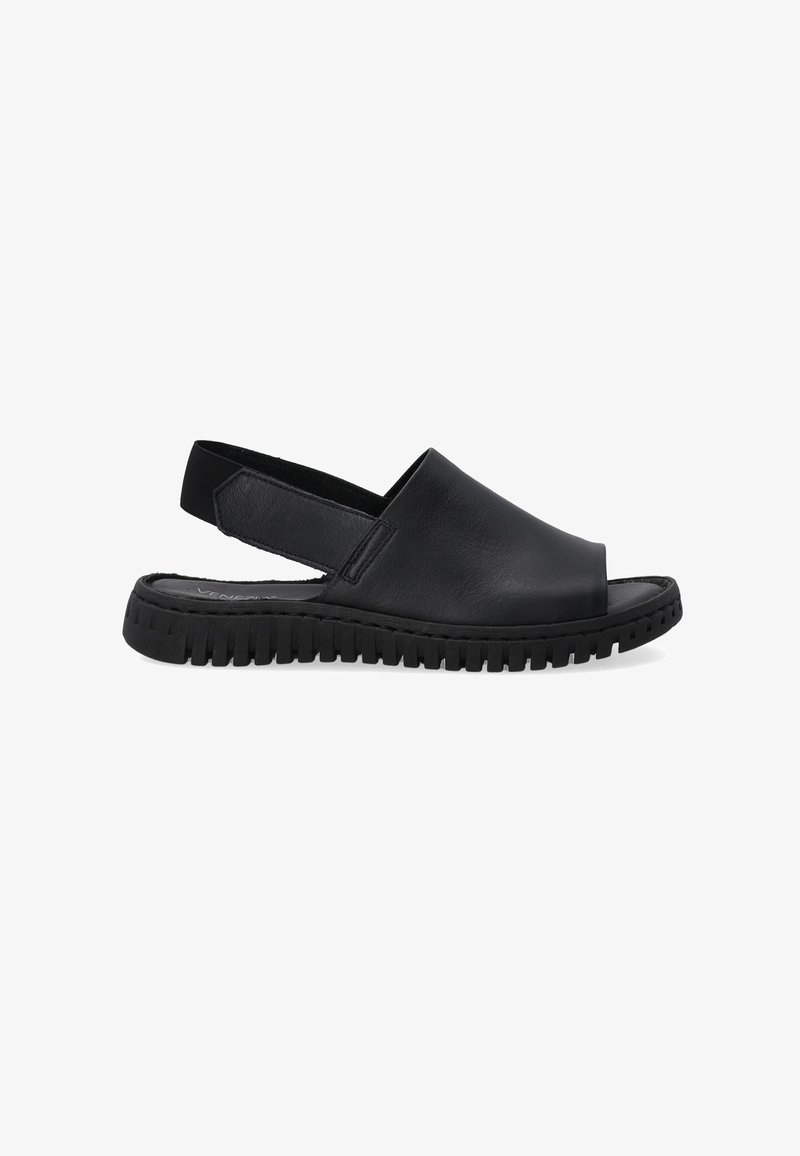 VENEZIA Sandalen met sleehak - black