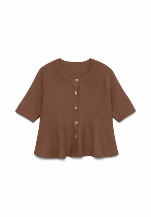 Vero Moda, CARDIGAN VMLIZZIE TOP - Gilet - cocoa brown