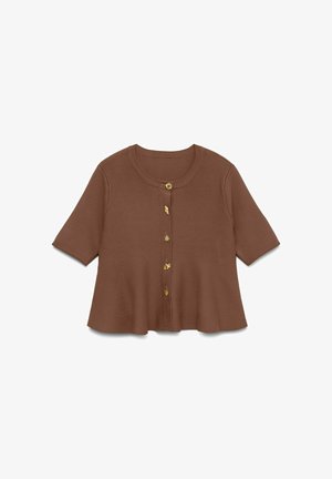 Vero Moda, CARDIGAN VMLIZZIE TOP - Gilet - cocoa brown