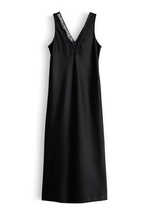 someday., SATIN LACE MIDI - Jurk - black