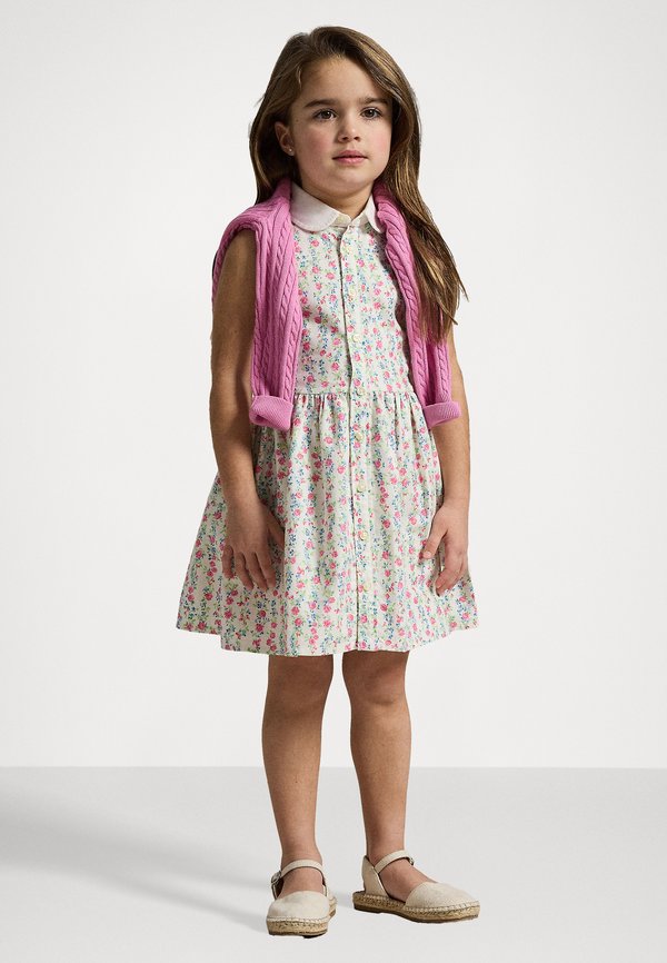 FLORAL COTTON OXFORD SHIRTDRESS - Shirt dress - meadow floral